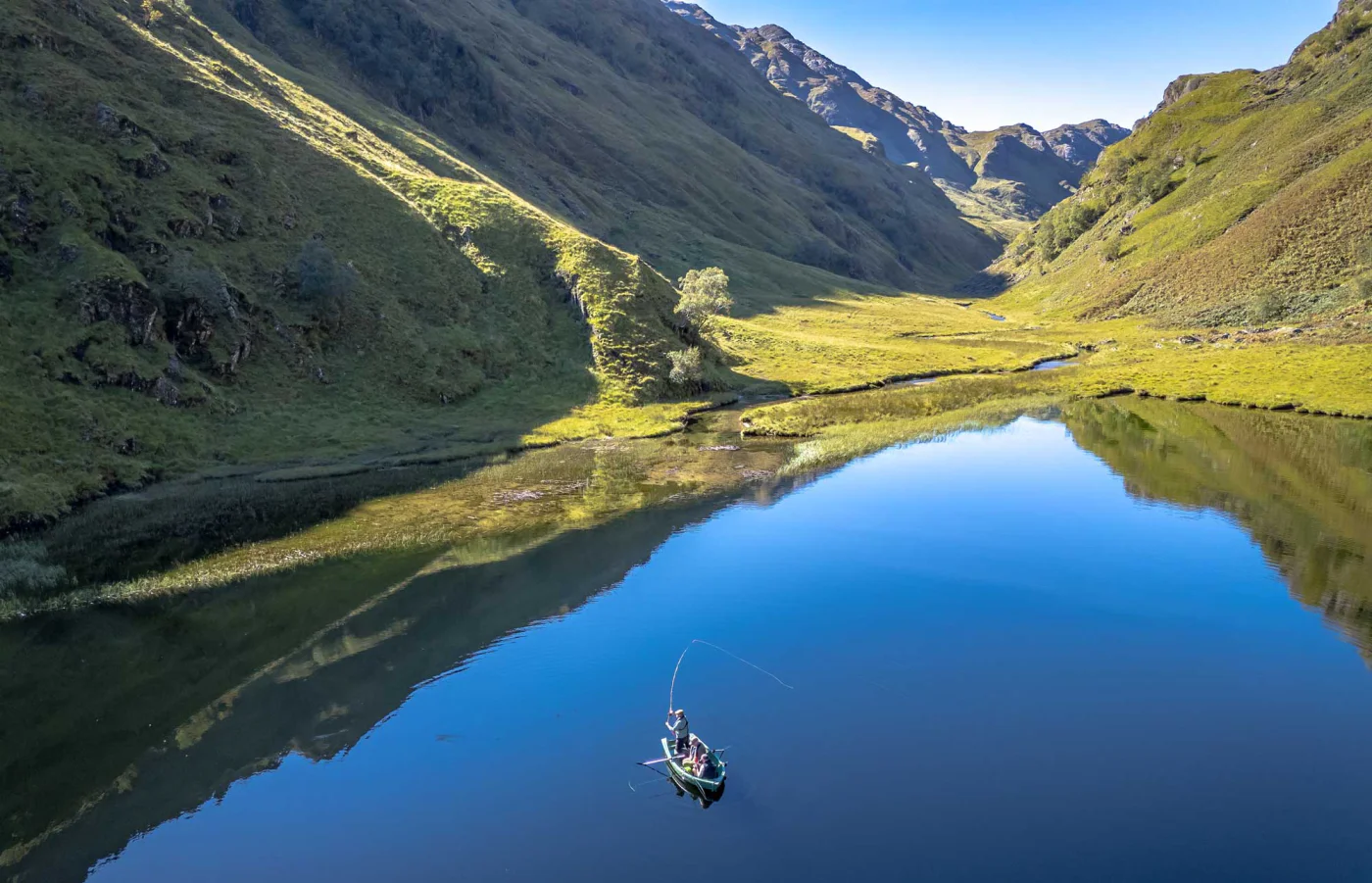 Brown trout fly fishing at Glen Dessary Estate